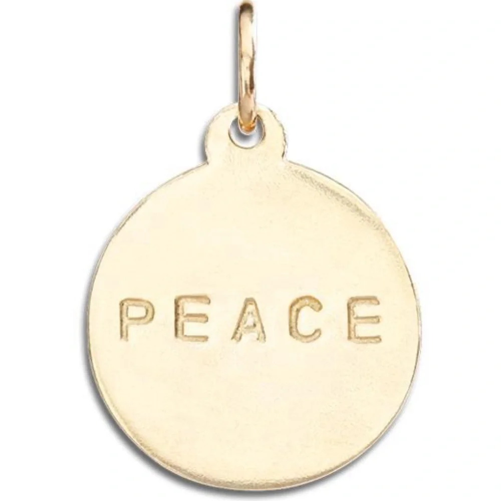Helen Ficalora “peace” charm 14k - Picture 1 of 4